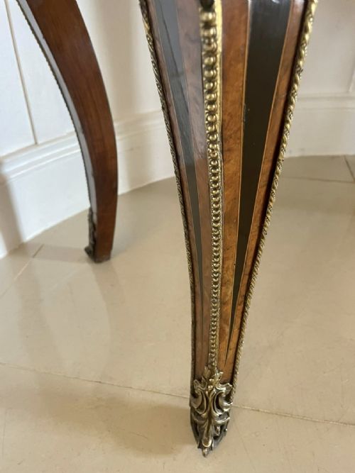 EXHIBITION QUALITY ANTIQUE VICTORIAN FRENCH KINGWOOD MARQUETRY INLAID ORMOLU MOUNTED CARDSIDE TABLE BY HENRY DASSON - ADDITIONAL PHOTO 13