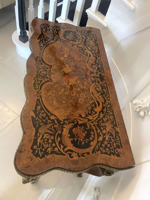 EXHIBITION QUALITY ANTIQUE VICTORIAN FRENCH KINGWOOD MARQUETRY INLAID ORMOLU MOUNTED CARDSIDE TABLE BY HENRY DASSON - ADDITIONAL PHOTO 16