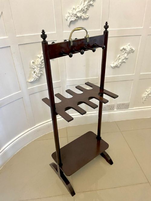 Antique George III Quality Mahogany Boot Rack