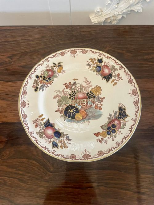 Quality Antique Hand Painted Masons Ironstone Plate