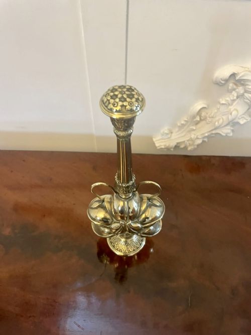 UNUSUAL ANTIQUE VICTORIAN QUALITY BRASS SHAKER - ADDITIONAL PHOTO 8