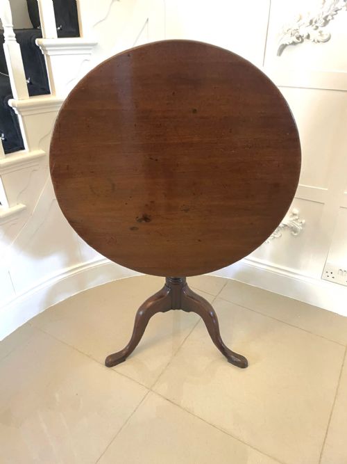 Antique George III Quality Mahogany Circular Centre Table