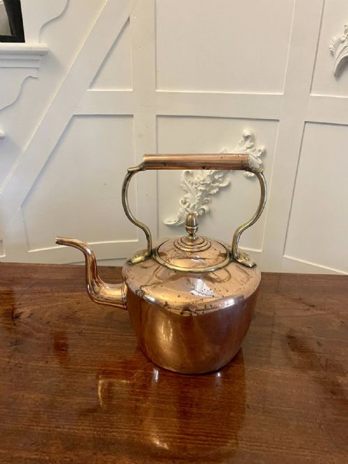 Antique George III Quality Copper Kettle