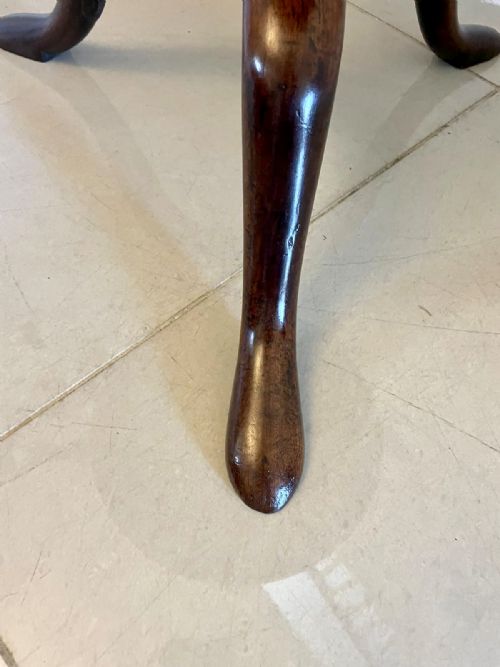 SUPERB QUALITY ANTIQUE GEORGE III MAHOGANY LAMP TABLE - ADDITIONAL PHOTO 1