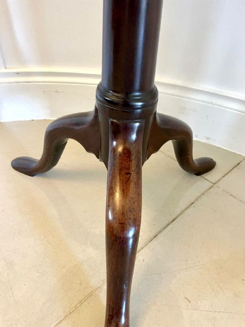 SUPERB QUALITY ANTIQUE GEORGE III MAHOGANY LAMP TABLE - ADDITIONAL PHOTO 3