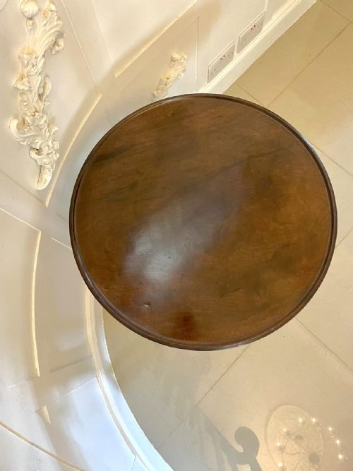 SUPERB QUALITY ANTIQUE GEORGE III MAHOGANY LAMP TABLE - ADDITIONAL PHOTO 4
