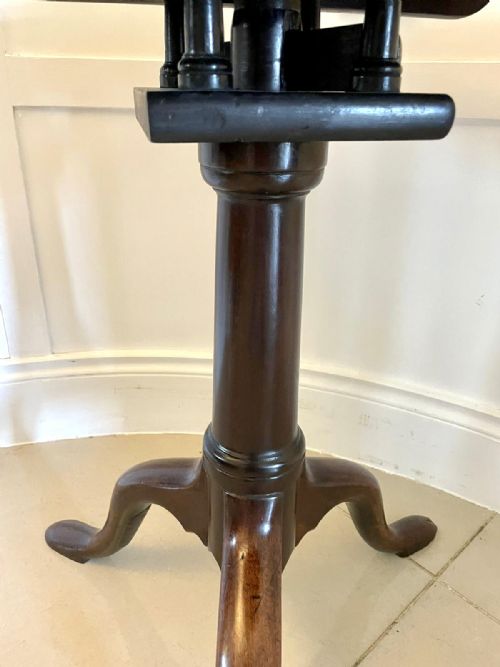 SUPERB QUALITY ANTIQUE GEORGE III MAHOGANY LAMP TABLE - ADDITIONAL PHOTO 5