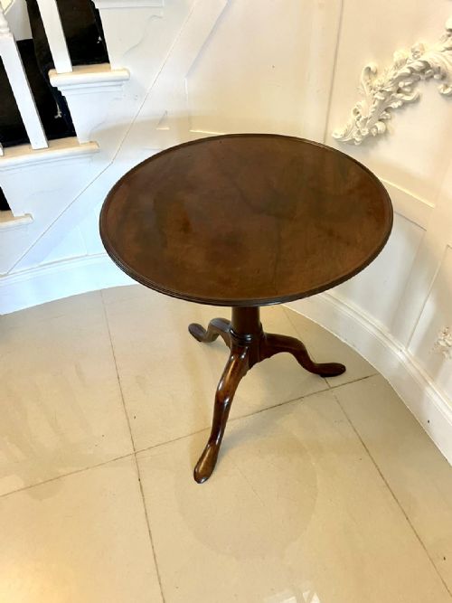 SUPERB QUALITY ANTIQUE GEORGE III MAHOGANY LAMP TABLE - ADDITIONAL PHOTO 6