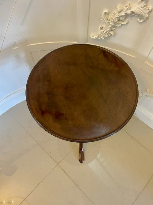 SUPERB QUALITY ANTIQUE GEORGE III MAHOGANY LAMP TABLE - ADDITIONAL PHOTO 7