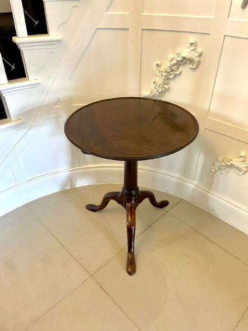 SUPERB QUALITY ANTIQUE GEORGE III MAHOGANY LAMP TABLE - ADDITIONAL PHOTO 8
