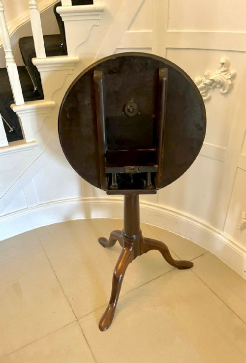 SUPERB QUALITY ANTIQUE GEORGE III MAHOGANY LAMP TABLE - ADDITIONAL PHOTO 9