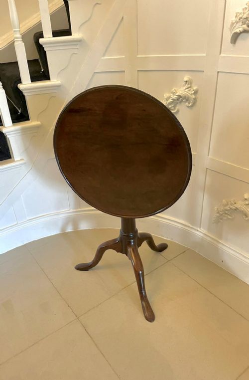 SUPERB QUALITY ANTIQUE GEORGE III MAHOGANY LAMP TABLE - ADDITIONAL PHOTO 10