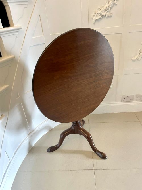 ANTIQUE GEORGE III QUALITY MAHOGANY BIRD CAGE TRIPODLAMP TABLE - ADDITIONAL PHOTO 8