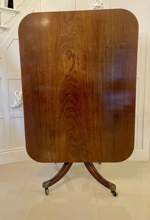 Quality Antique Regency Mahogany Tilt Top Centre Table