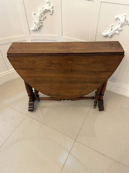 Antique William IV Quality Large Rosewood Sutherland Table