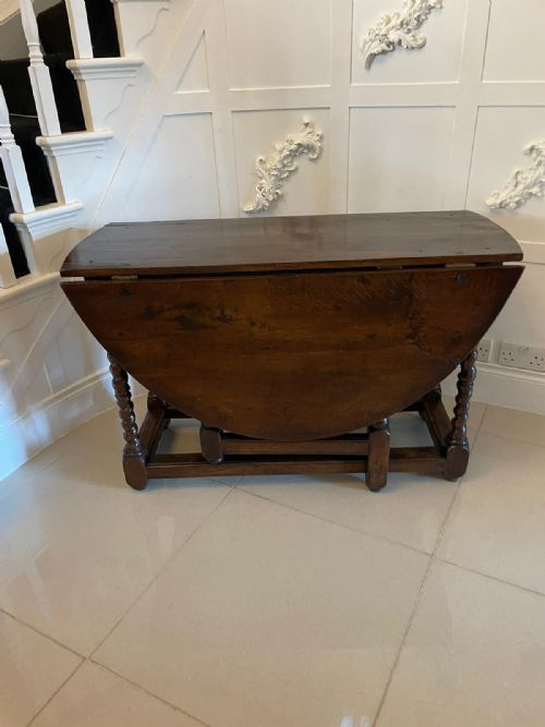 Antique 17th Century Oak Gateleg Table