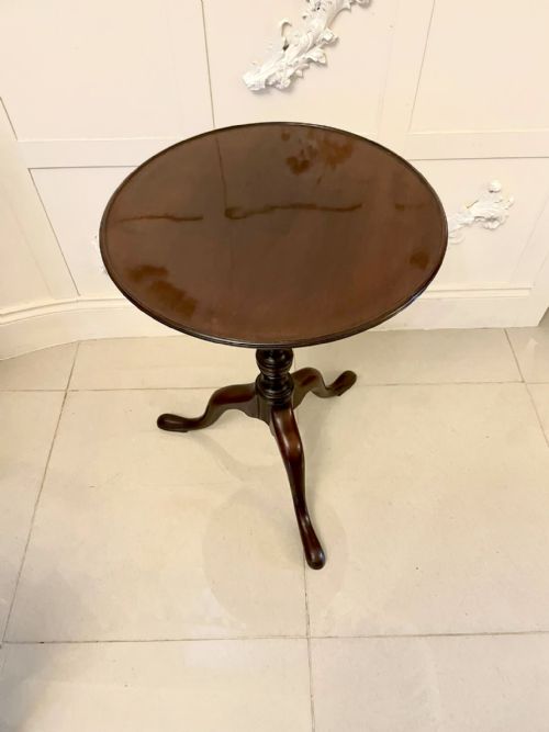 Antique George III Quality Mahogany Lamp Table