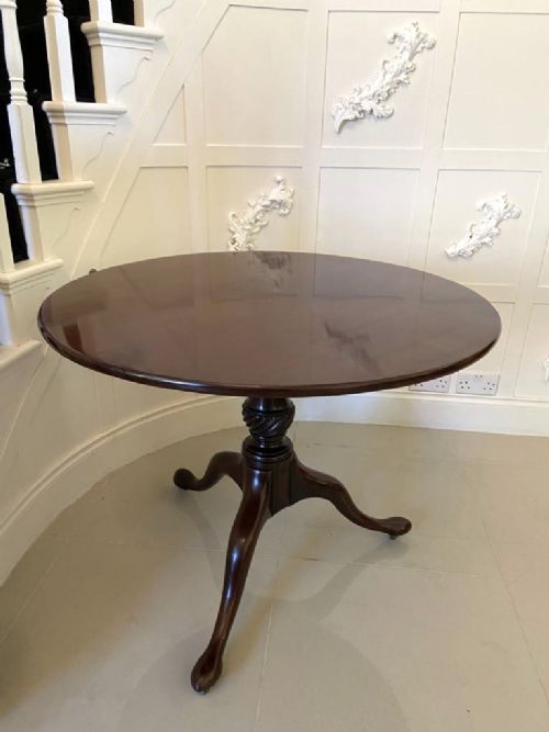 Fine Quality Antique George III Mahogany Tripod Table