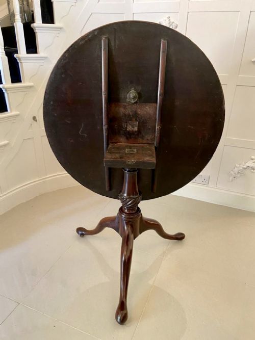 fig 1. Fine Quality Antique George III Mahogany Tripod Table