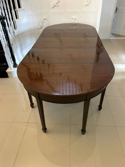 Antique Victorian Quality Mahogany Dining Table 76 X 115 X 277cm
