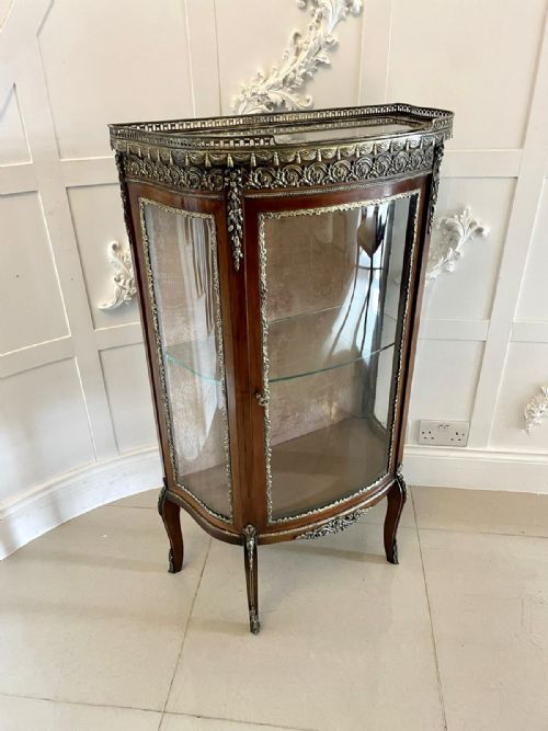 Antique Victorian Quality Mahogany and Ormolu Mounted French Display Cabinet