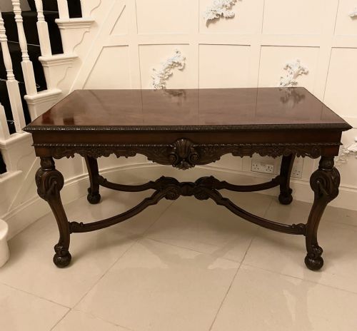 Outstanding Quality Antique Edwardian Freestanding Carved Mahogany Centre Table