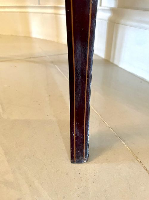 ANTIQUE EDWARDIAN INLAID MAHOGANY CORNER DISPLAY CABINET - ADDITIONAL PHOTO 9