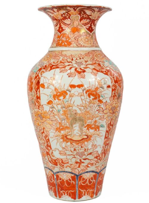 Large Antique 19th Century Imari 24” Vase