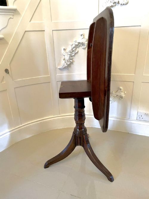 ANTIQUE MAHOGANY REGENCY TRIPOD TABLE - ADDITIONAL PHOTO 7