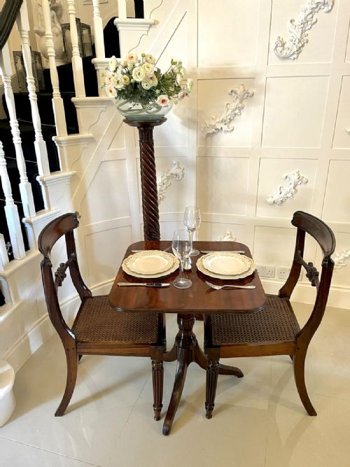 ANTIQUE MAHOGANY REGENCY TRIPOD TABLE - ADDITIONAL PHOTO 8