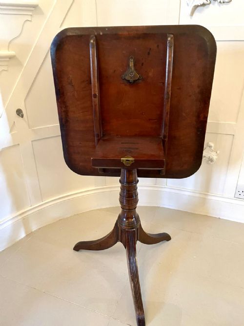 ANTIQUE MAHOGANY REGENCY TRIPOD TABLE - ADDITIONAL PHOTO 10