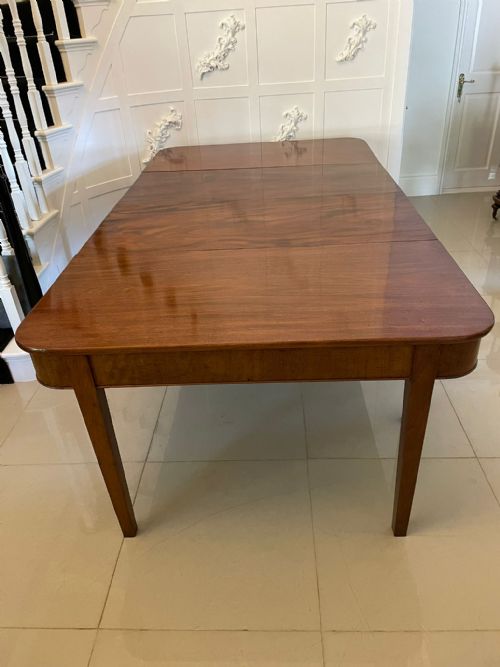 Antique George III Quality Figured Mahogany Dining Table
