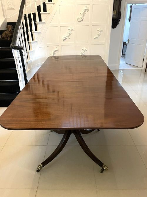 Outstanding Antique Victorian 14 Seater Figured Mahogany Dining Table