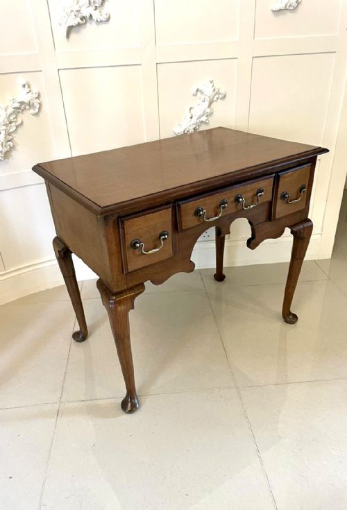 Antique George III Quality Oak Lowboy