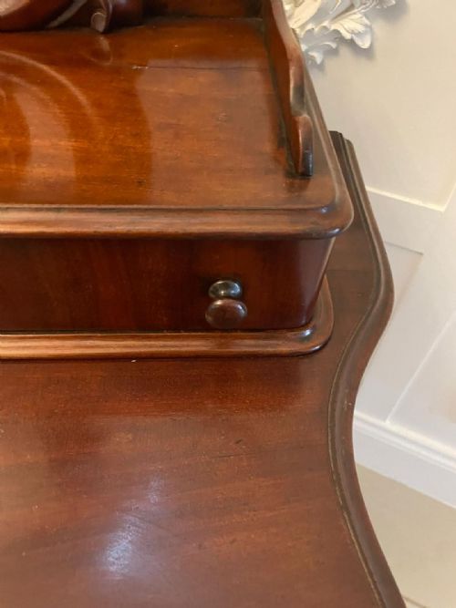 fig 1. Quality Victorian Antique Carved Mahogany Dressing Table