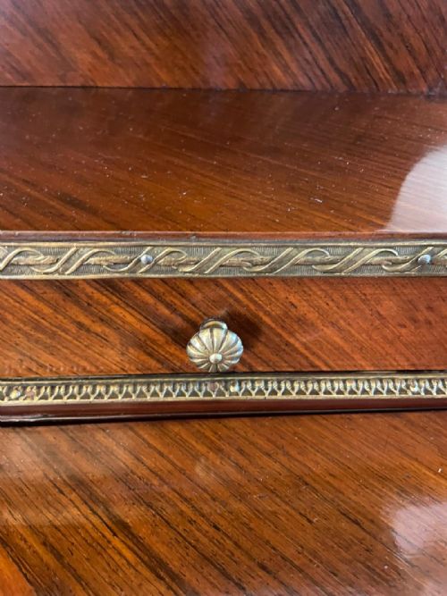 FINE QUALITY ANTIQUE VICTORIAN FRENCH KINGWOOD BONHEUR DU JOUR - ADDITIONAL PHOTO 3