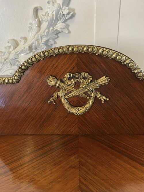 FINE QUALITY ANTIQUE VICTORIAN FRENCH KINGWOOD BONHEUR DU JOUR - ADDITIONAL PHOTO 8