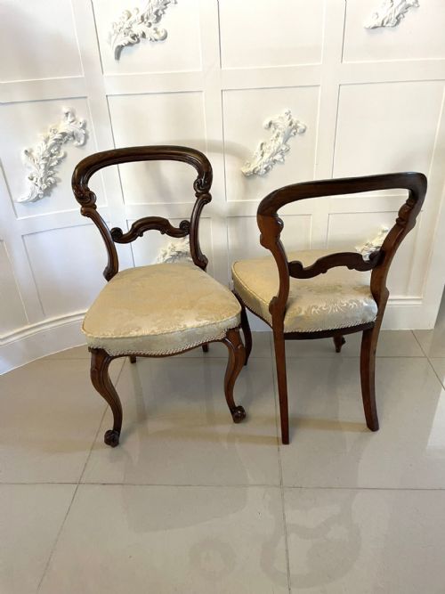 FINE QUALITY SET OF 4 ANTIQUE VICTORIAN CARVED ROSEWOOD DINING CHAIRS - ADDITIONAL PHOTO 10