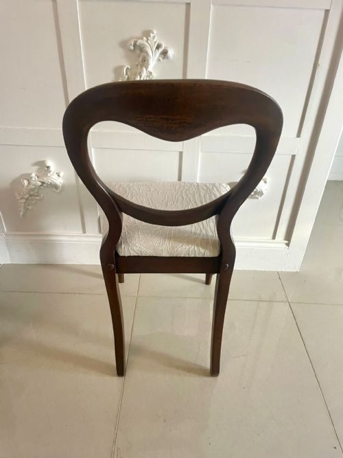 PAIR OF ANTIQUE VICTORIAN QUALITY MAHOGANY SIDE CHAIRS - ADDITIONAL PHOTO 1