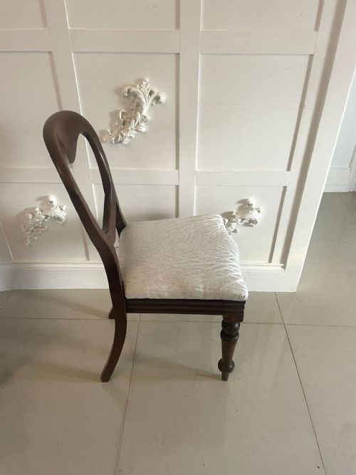 PAIR OF ANTIQUE VICTORIAN QUALITY MAHOGANY SIDE CHAIRS - ADDITIONAL PHOTO 2