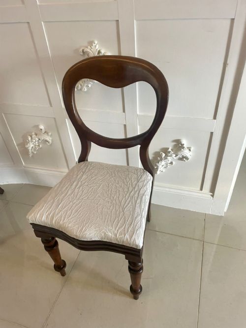 PAIR OF ANTIQUE VICTORIAN QUALITY MAHOGANY SIDE CHAIRS - ADDITIONAL PHOTO 3