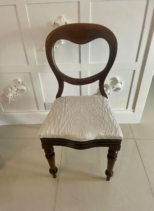 PAIR OF ANTIQUE VICTORIAN QUALITY MAHOGANY SIDE CHAIRS - ADDITIONAL PHOTO 5