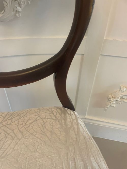 PAIR OF ANTIQUE VICTORIAN QUALITY MAHOGANY SIDE CHAIRS - ADDITIONAL PHOTO 7
