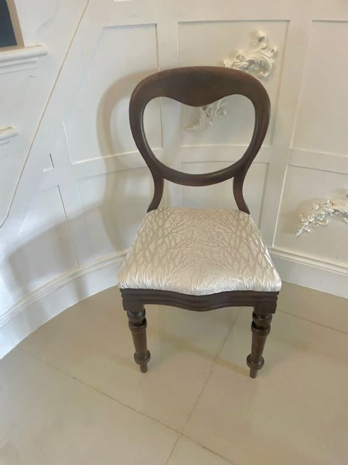 PAIR OF ANTIQUE VICTORIAN QUALITY MAHOGANY SIDE CHAIRS - ADDITIONAL PHOTO 8