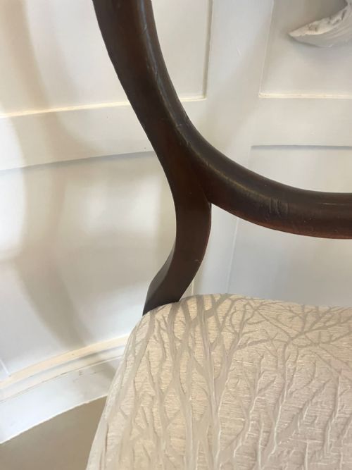 PAIR OF ANTIQUE VICTORIAN QUALITY MAHOGANY SIDE CHAIRS - ADDITIONAL PHOTO 11