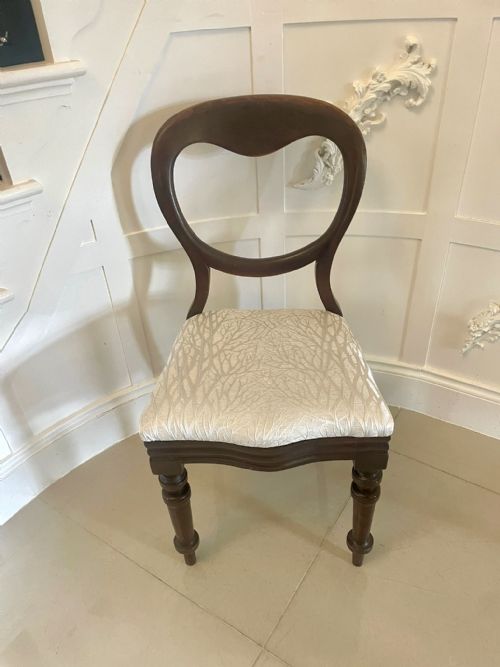 PAIR OF ANTIQUE VICTORIAN QUALITY MAHOGANY SIDE CHAIRS - ADDITIONAL PHOTO 12