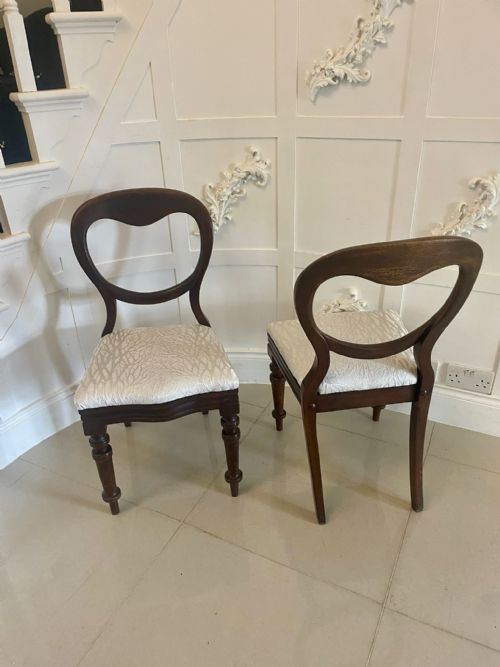 PAIR OF ANTIQUE VICTORIAN QUALITY MAHOGANY SIDE CHAIRS - ADDITIONAL PHOTO 14