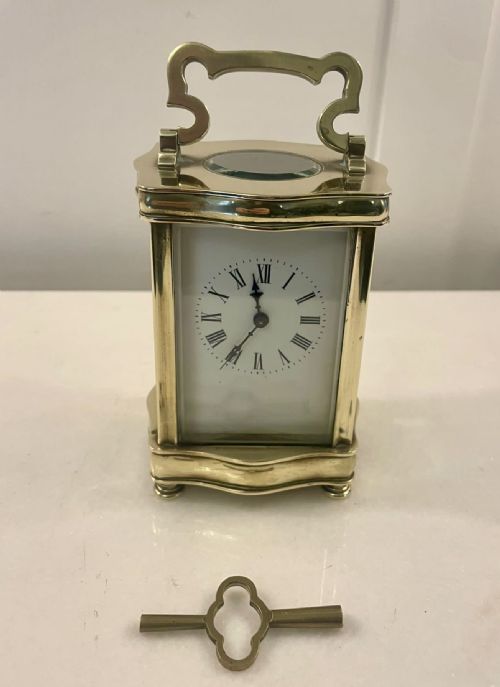 Antique Victorian Quality French Carriage Clock with Original Carrying Case