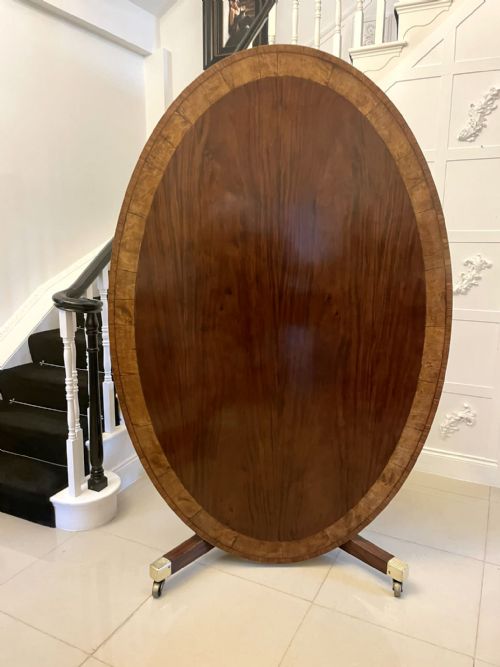 Rare Large 10 Seater Antique George III Oval Quality Mahogany Dining Table 75 X 213 X 140 Cm