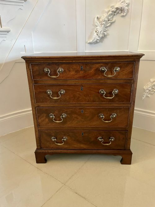 Small Antique Victorian Quality Mahogany Chest of Drawers